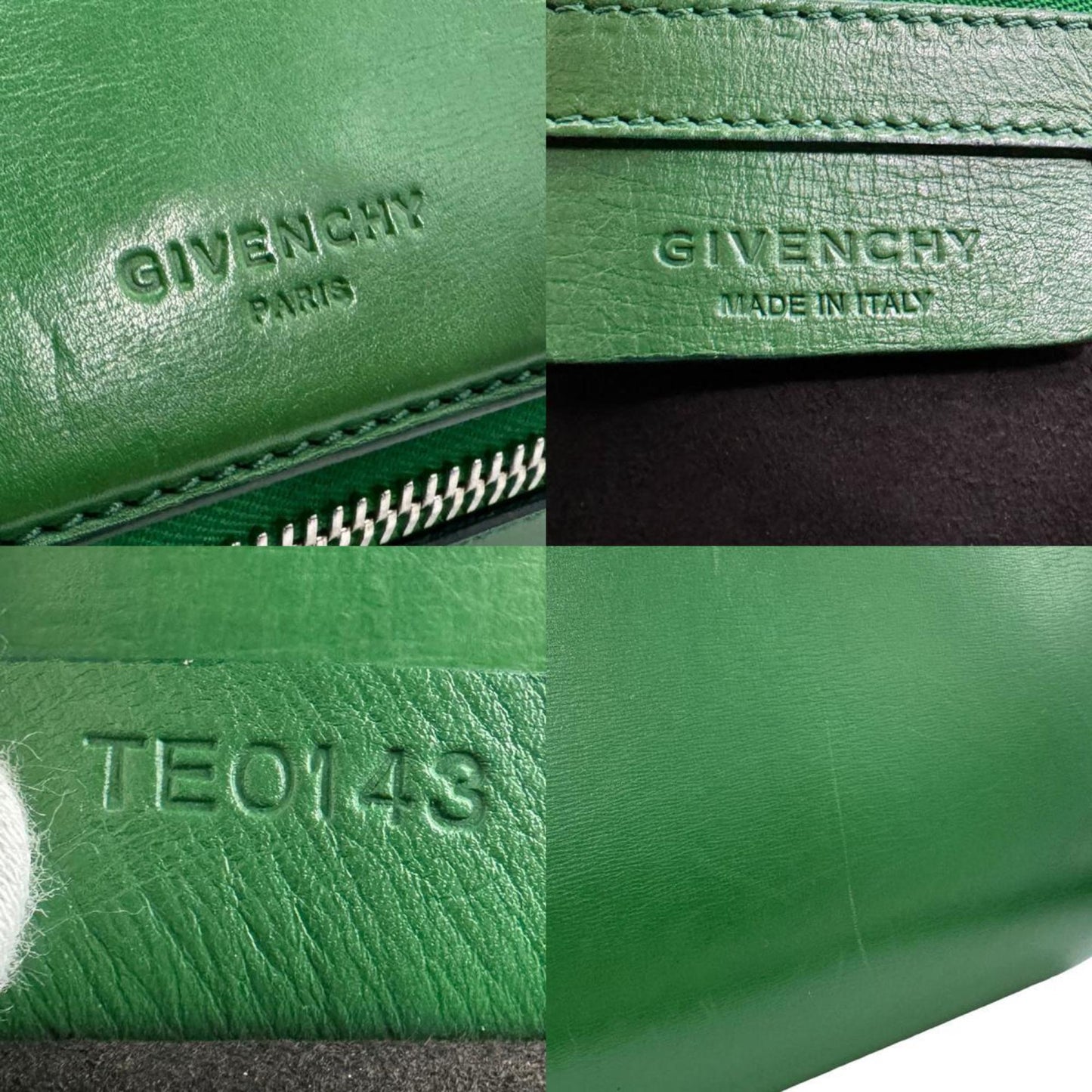 Givenchy Green Leather Pandora Box