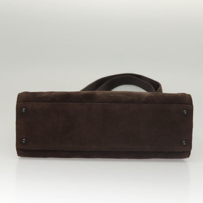 Chanel Brown Suede Shoulder