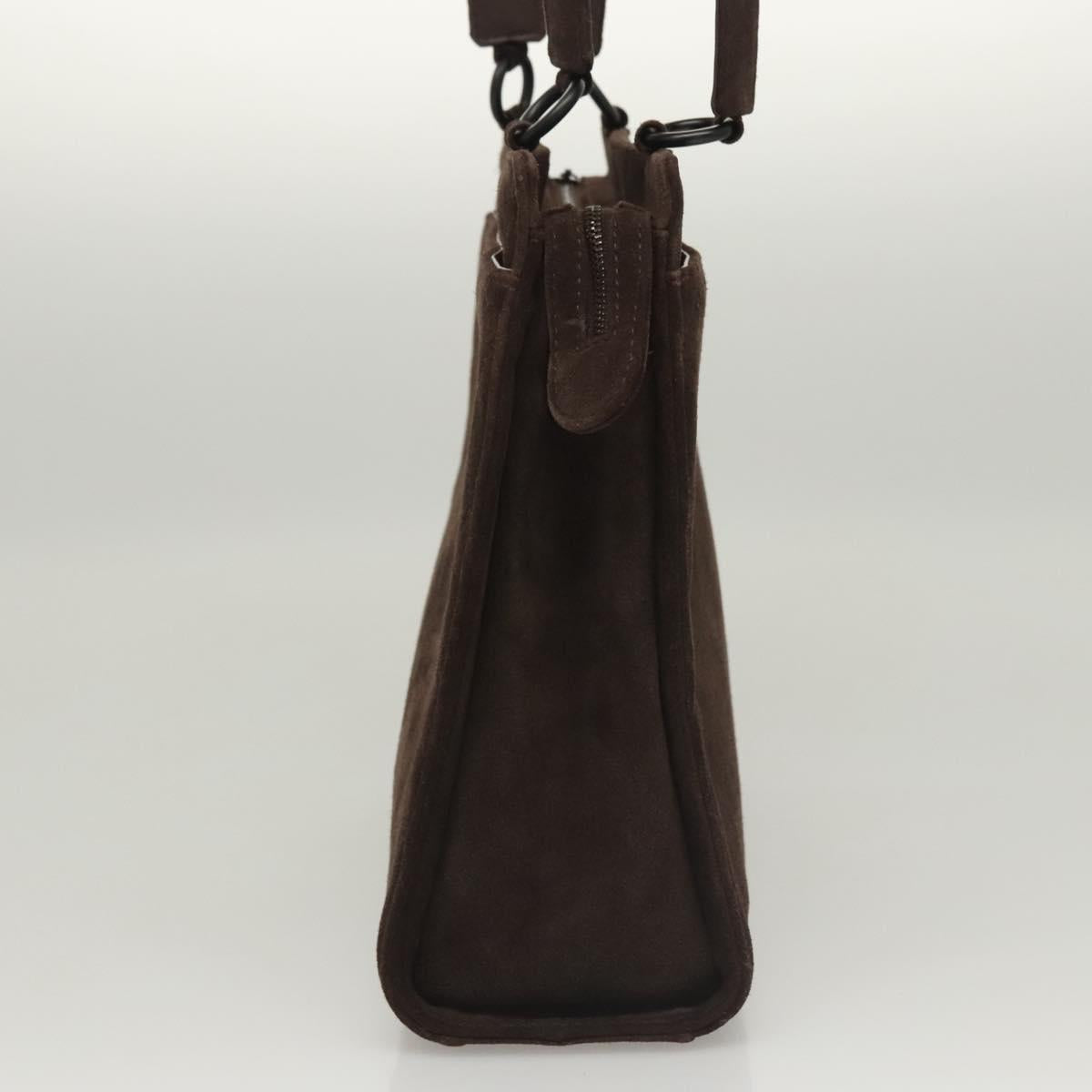 Chanel Brown Suede Shoulder