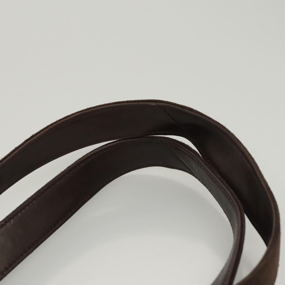 Chanel Brown Suede Shoulder