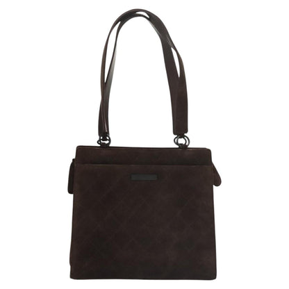Chanel Brown Suede Shoulder