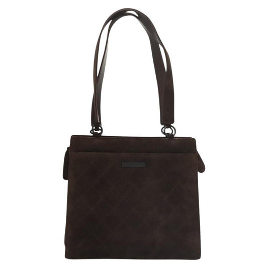 Chanel Brown Suede Shoulder