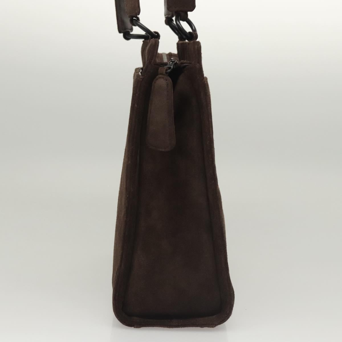 Chanel Brown Suede Shoulder