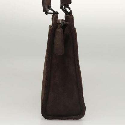 Chanel Brown Suede Shoulder