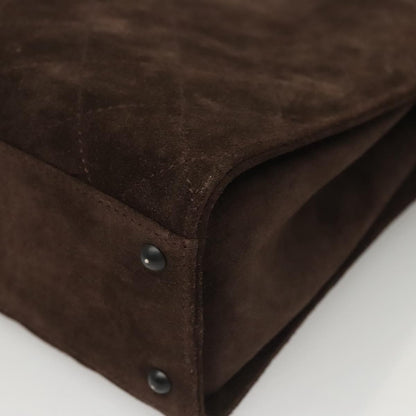Chanel Brown Suede Shoulder