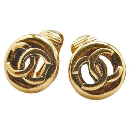 Chanel Gold Gold Plated Coco Mark