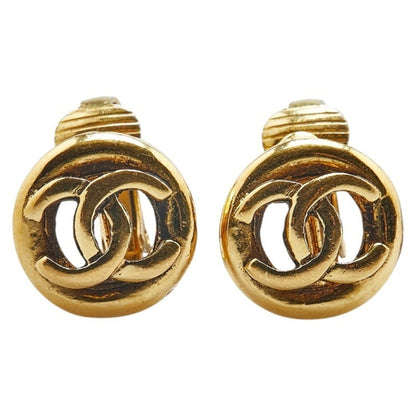 Chanel Gold Gold Plated Coco Mark