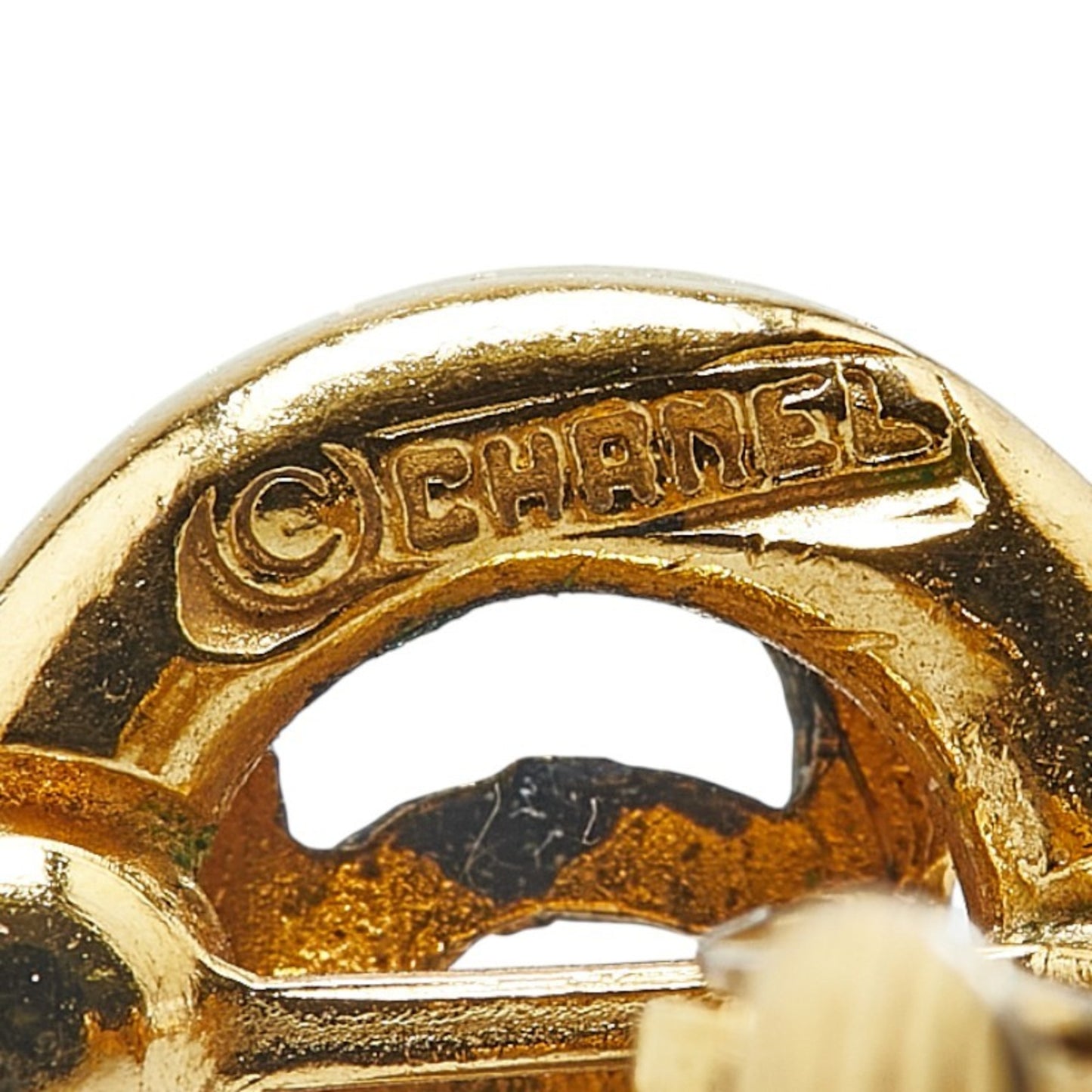 Chanel Gold Gold Plated Coco Mark