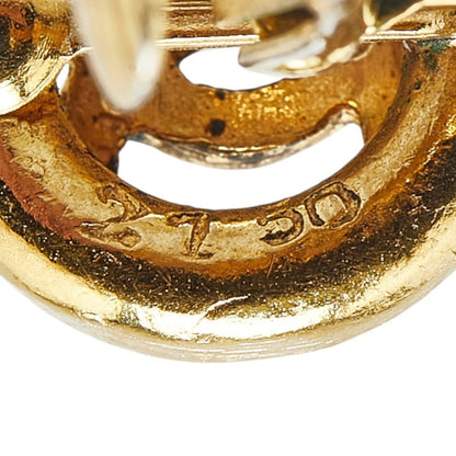 Chanel Gold Gold Plated Coco Mark