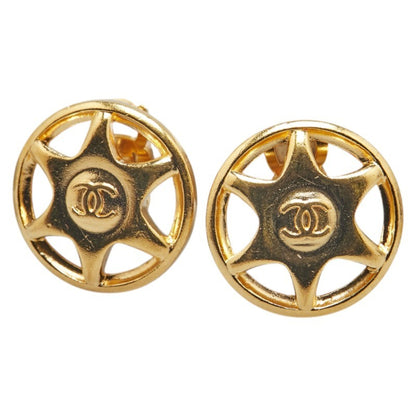 Chanel Gold Gold Plated Coco Mark