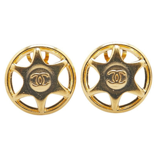 Chanel Gold Gold Plated Coco Mark