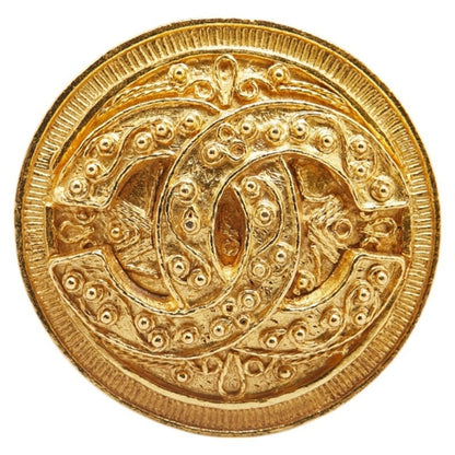 Chanel Gold Gold Plated Coco Mark
