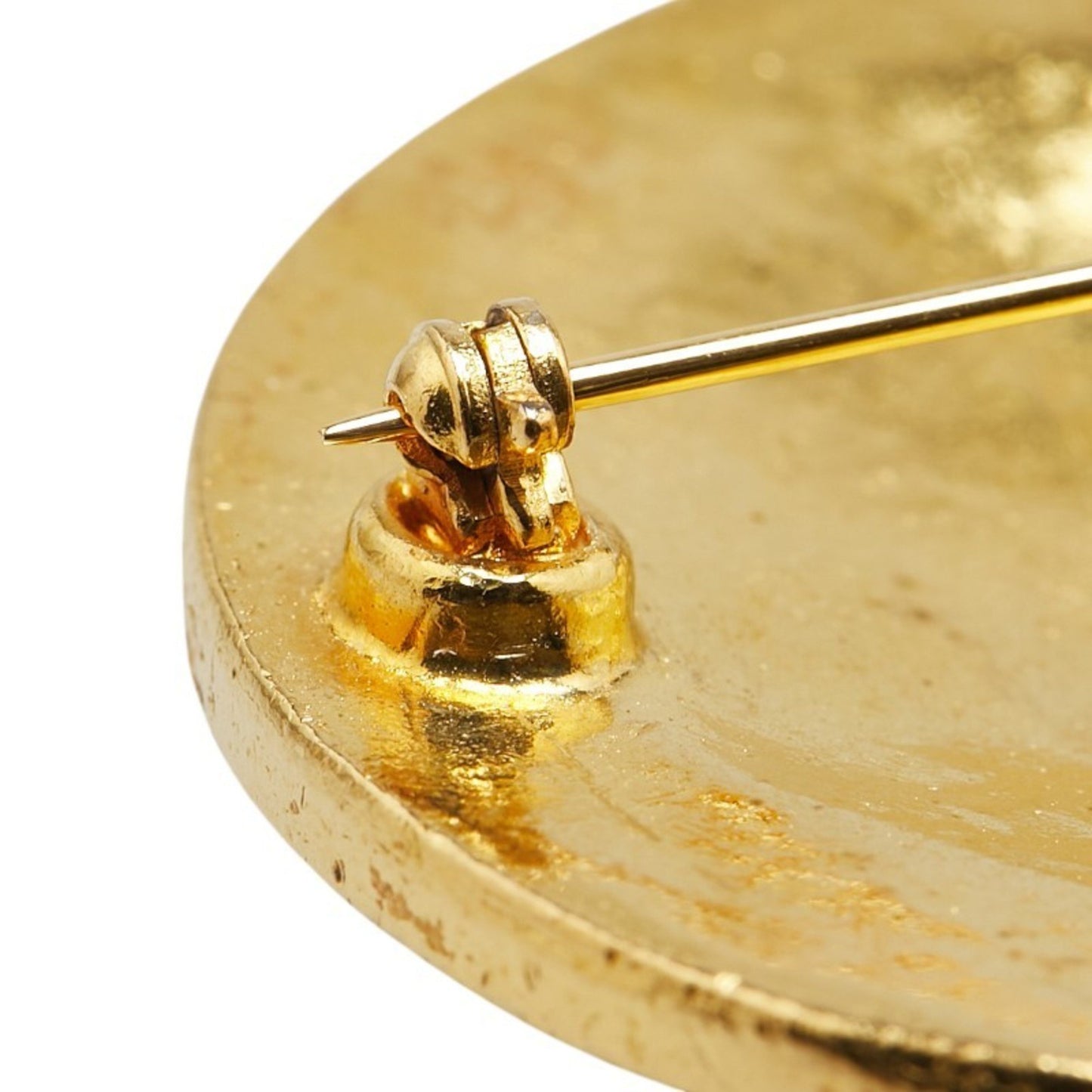 Chanel Gold Gold Plated Coco Mark