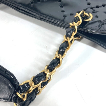 Chanel Black Patent Leather Grand Shopping