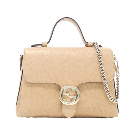 Gucci Brown Leather Interlocking G