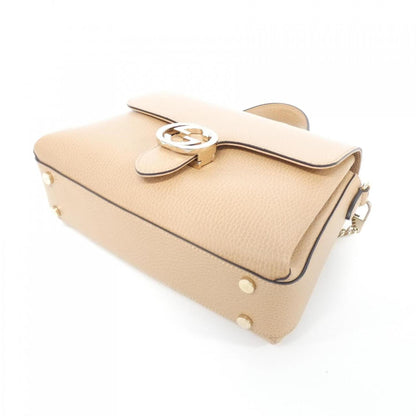 Gucci Brown Leather Interlocking G