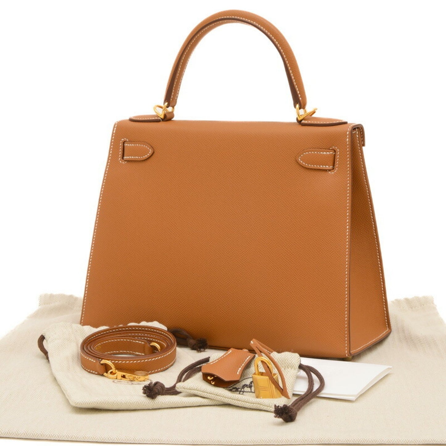 Hermès Gold Leather Kelly 28