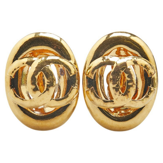 Chanel Gold Gold Plated Coco Mark