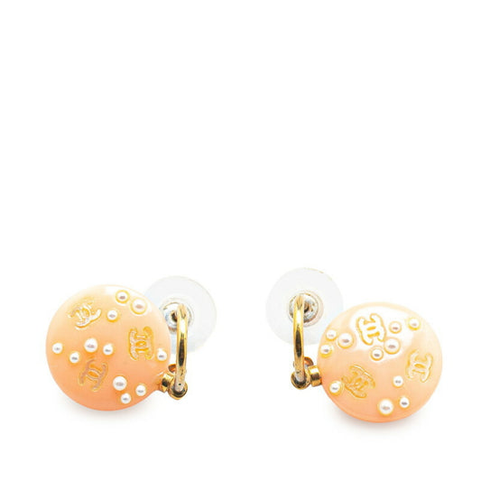 Chanel Pink Plastic Earring