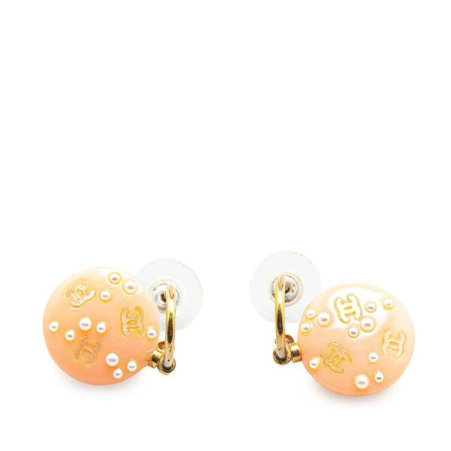 Chanel Pink Plastic Earring