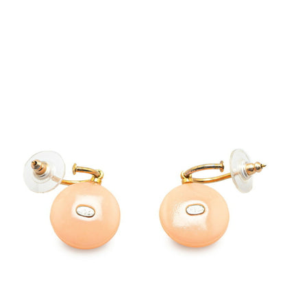 Chanel Pink Plastic Earring