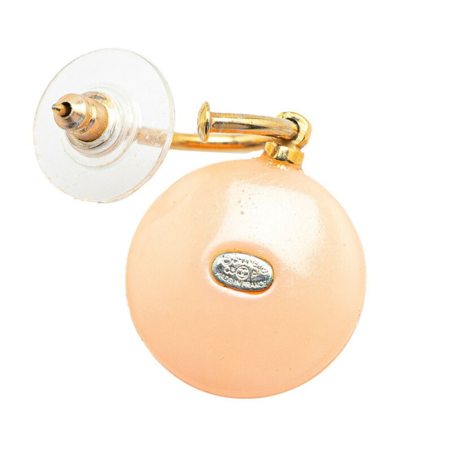 Chanel Pink Plastic Earring