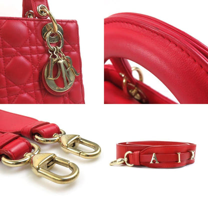 Dior Red Leather Lady Dior