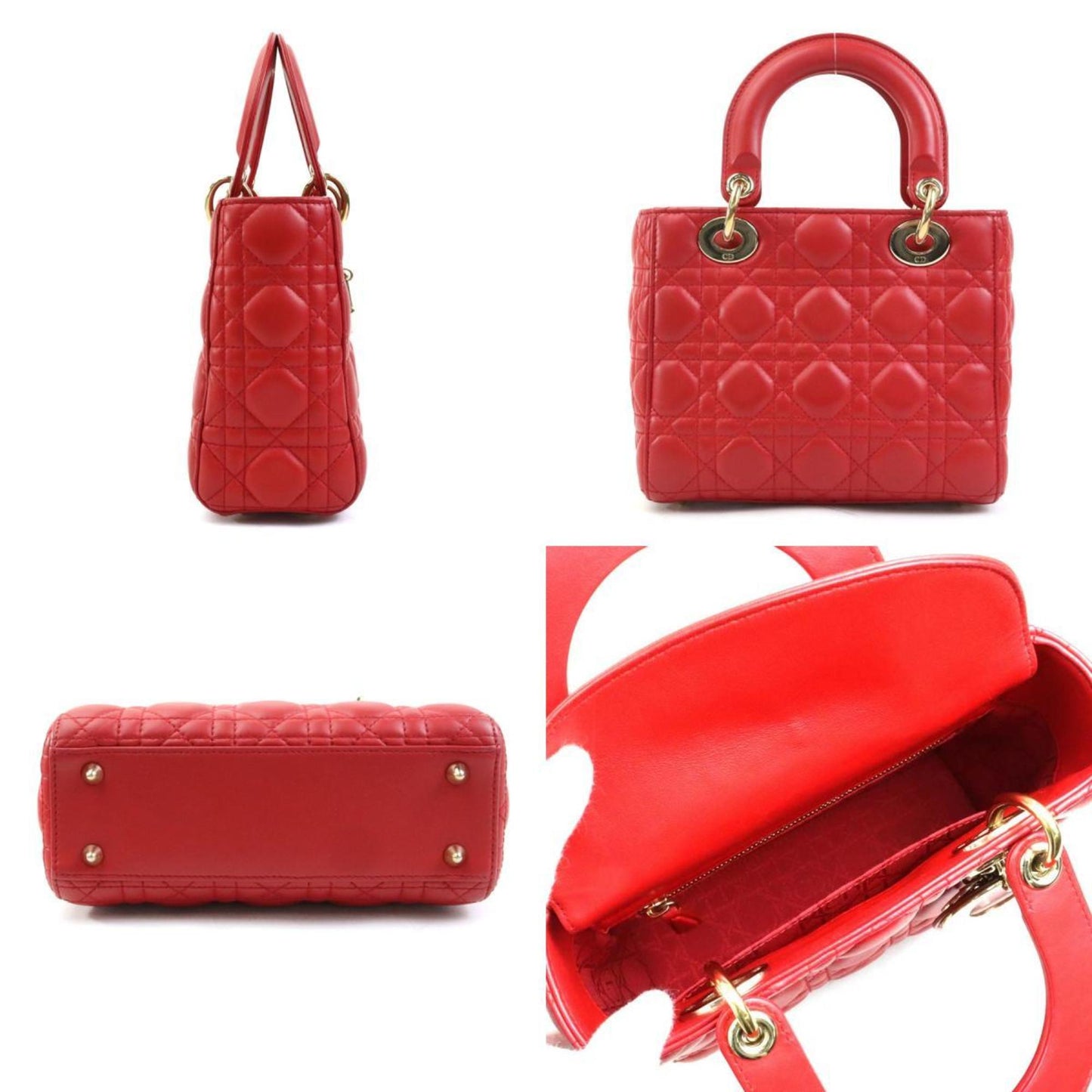 Dior Red Leather Lady Dior