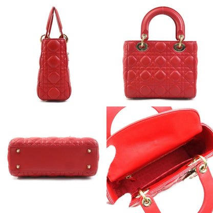 Dior Red Leather Lady Dior