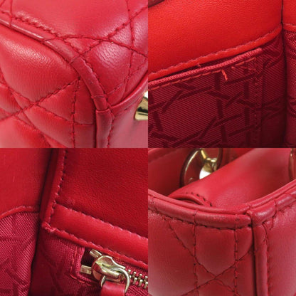 Dior Red Leather Lady Dior