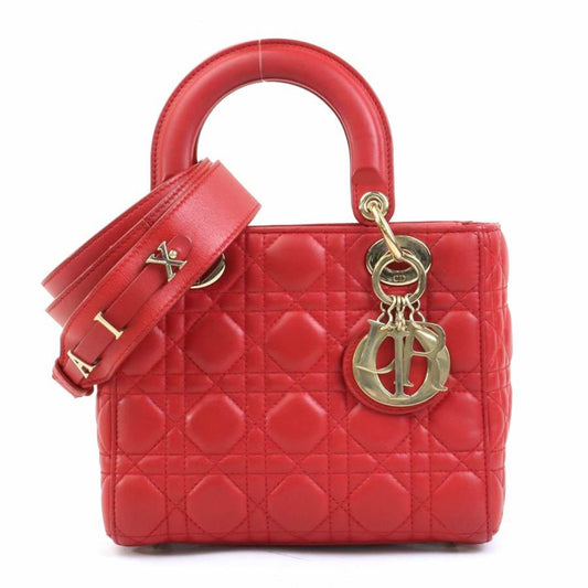 Dior Red Leather Lady Dior