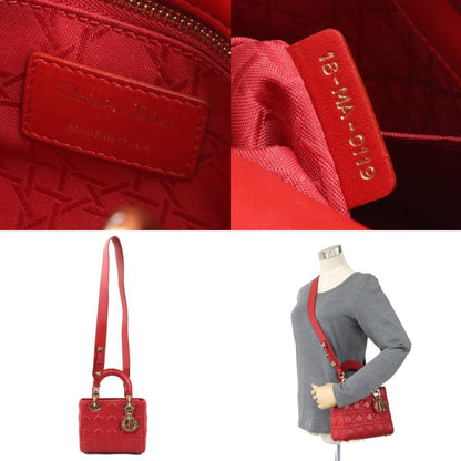 Dior Red Leather Lady Dior