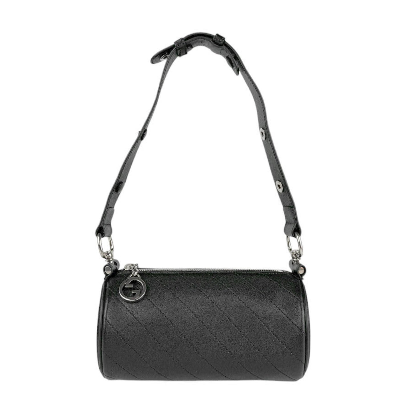 Gucci Black Leather Interlocking G