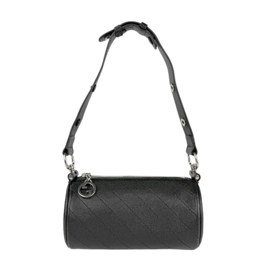 Gucci Black Leather Interlocking G