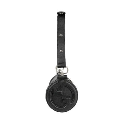 Gucci Black Leather Interlocking G