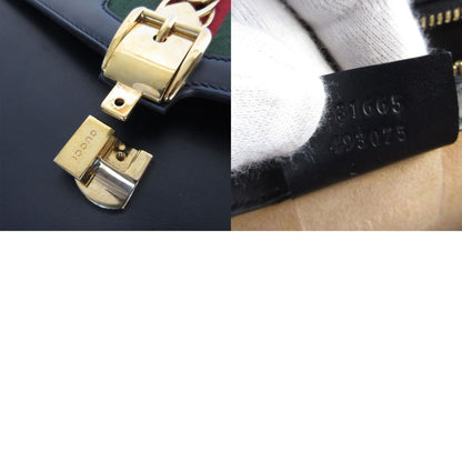 Gucci Blue Leather Sylvie