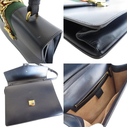 Gucci Blue Leather Sylvie