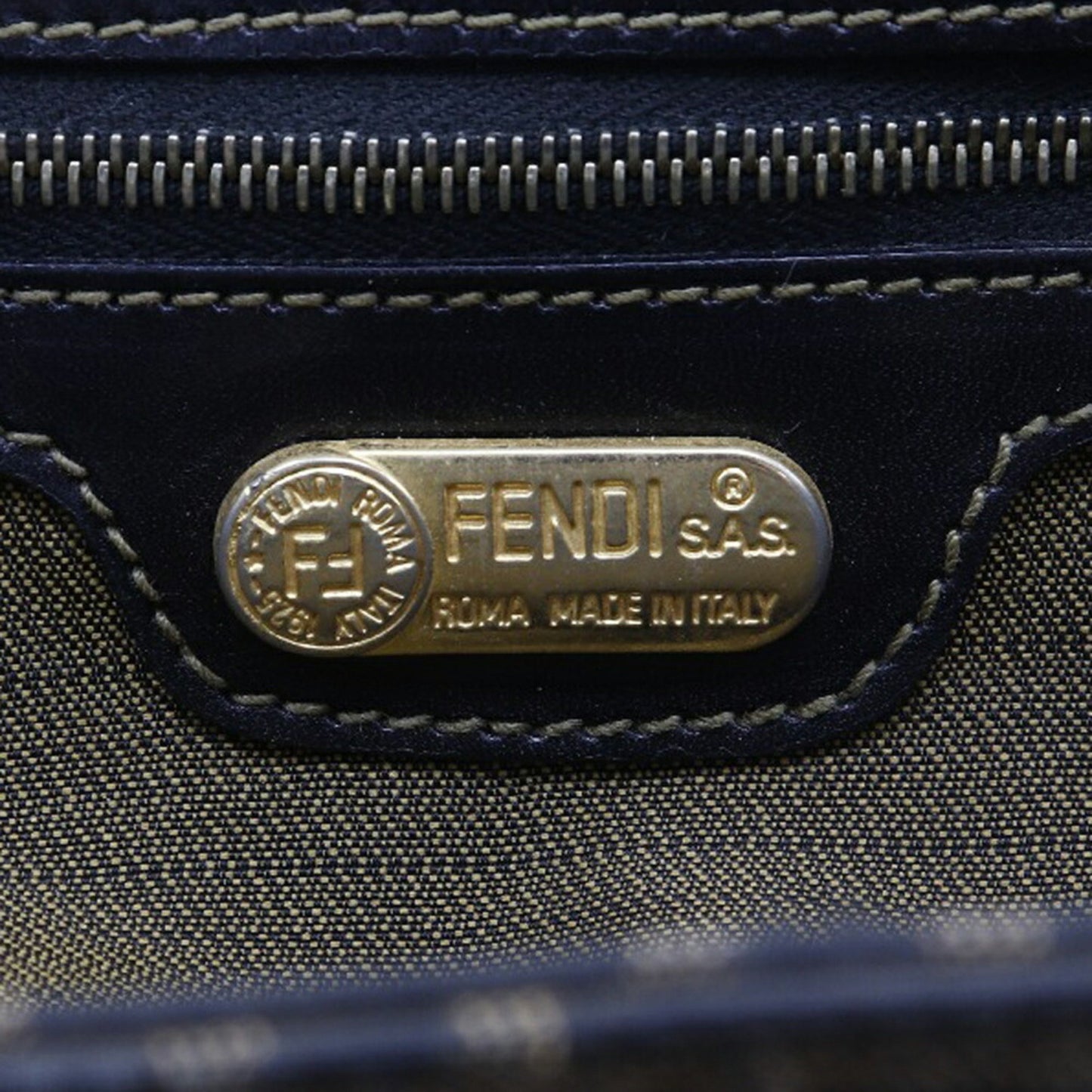 Fendi Brown Canvas Zucca
