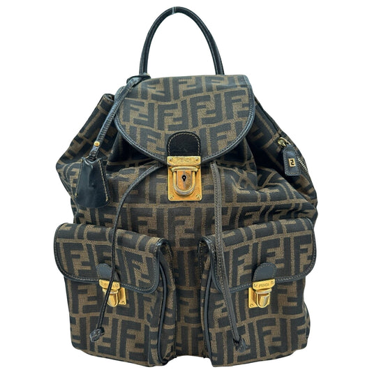 Fendi Brown Canvas Zucca