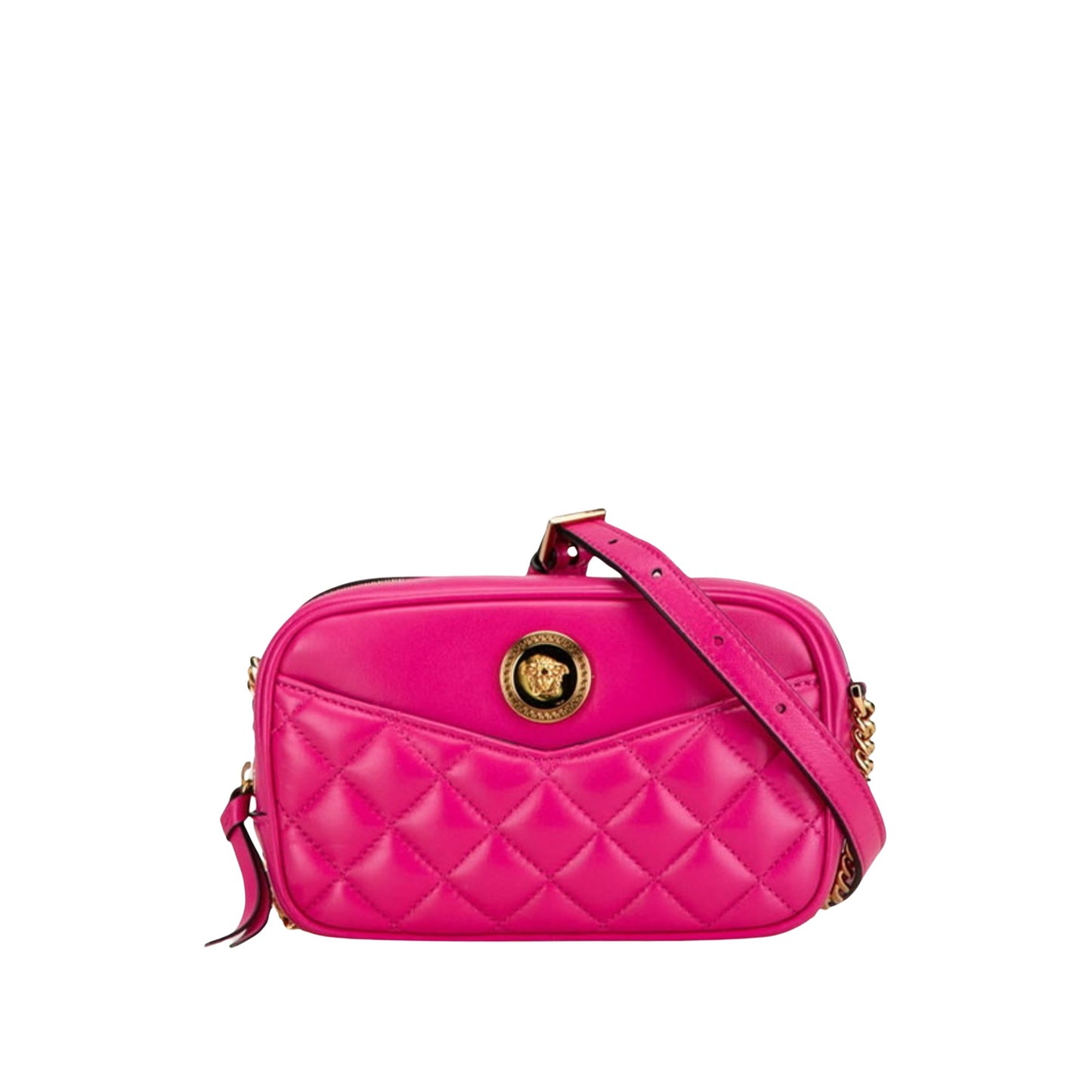 Versace Pink Leather Medusa