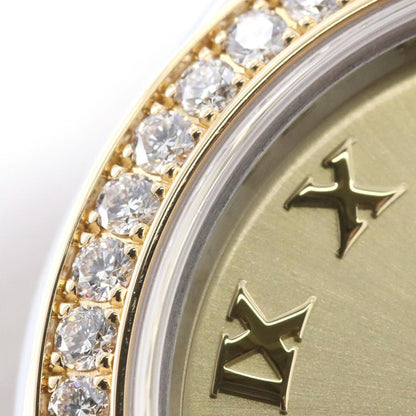 Rolex Brown Yellow Gold Lady Datejust
