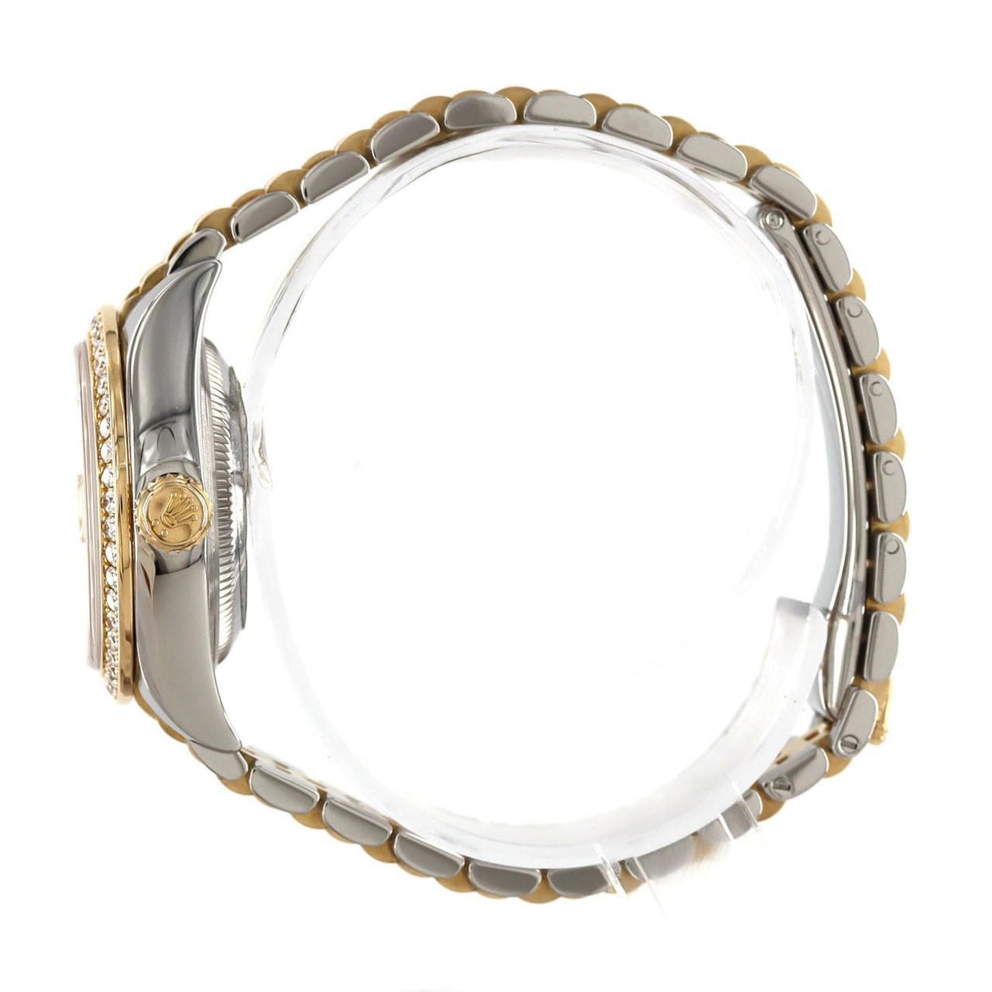 Rolex Brown Yellow Gold Lady Datejust