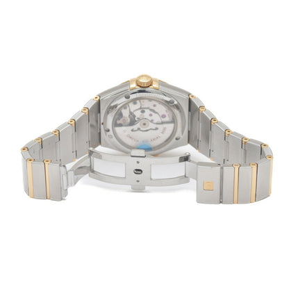 Omega Black Yellow Gold Constellation