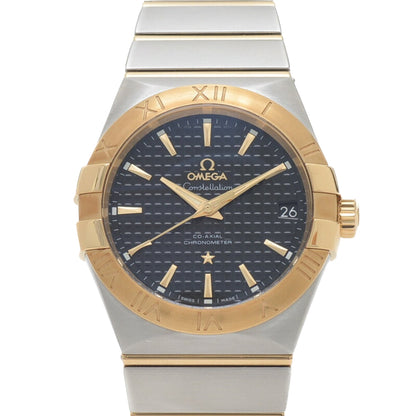 Omega Black Yellow Gold Constellation