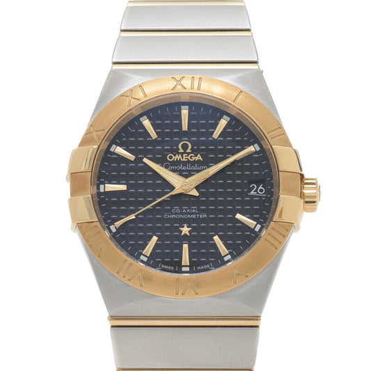 Omega Black Yellow Gold Constellation