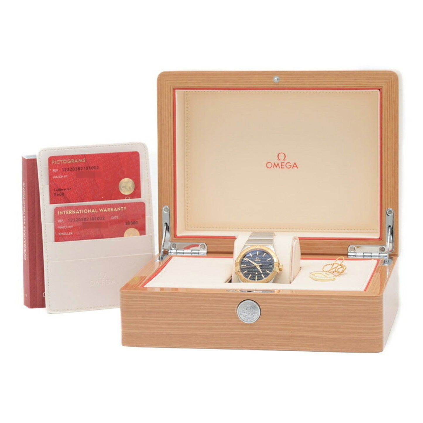 Omega Black Yellow Gold Constellation
