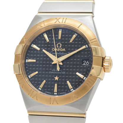 Omega Black Yellow Gold Constellation