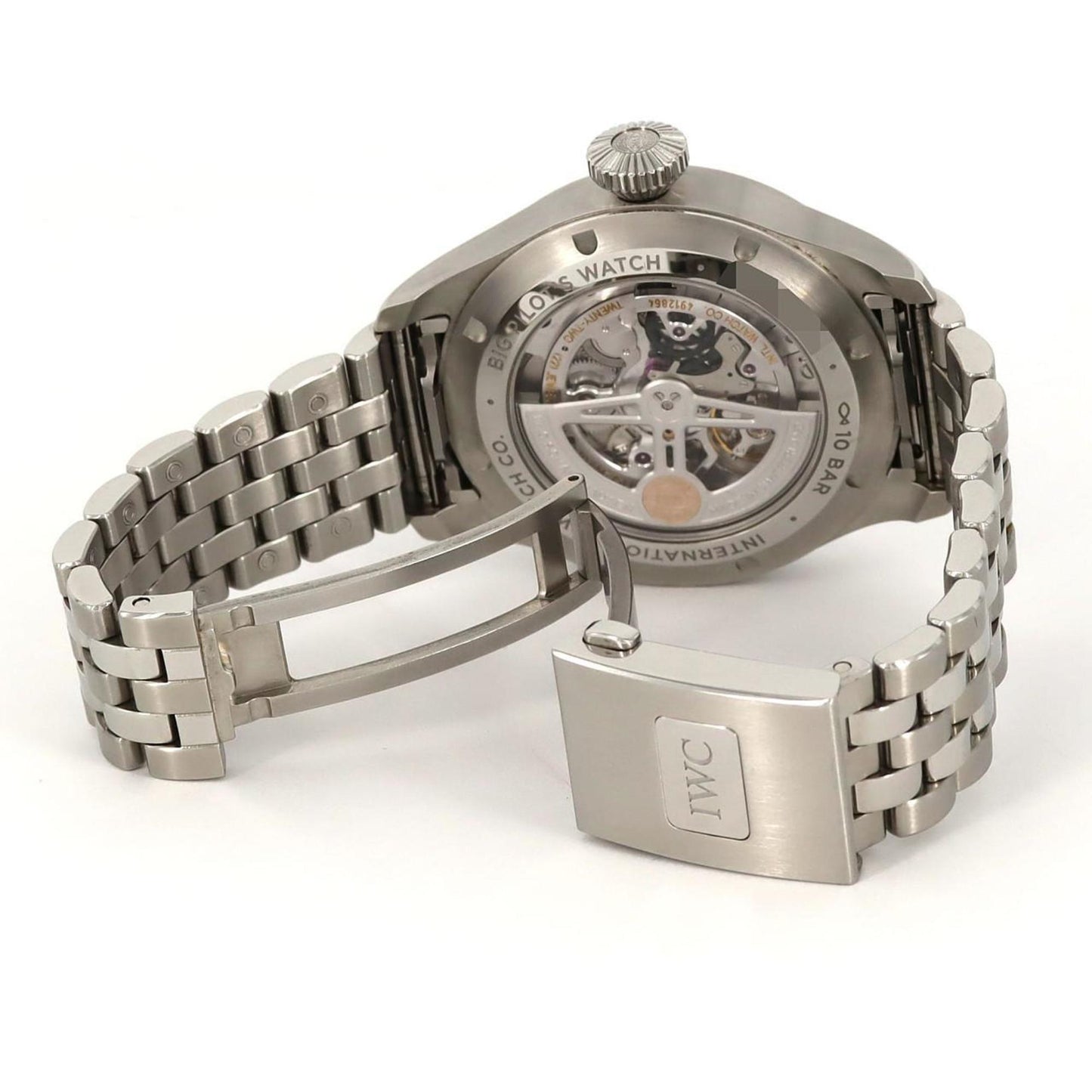 Iwc Schaffhausen Black Steel Watch