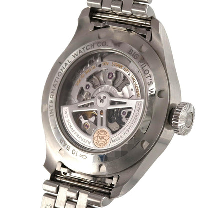 Iwc Schaffhausen Black Steel Watch