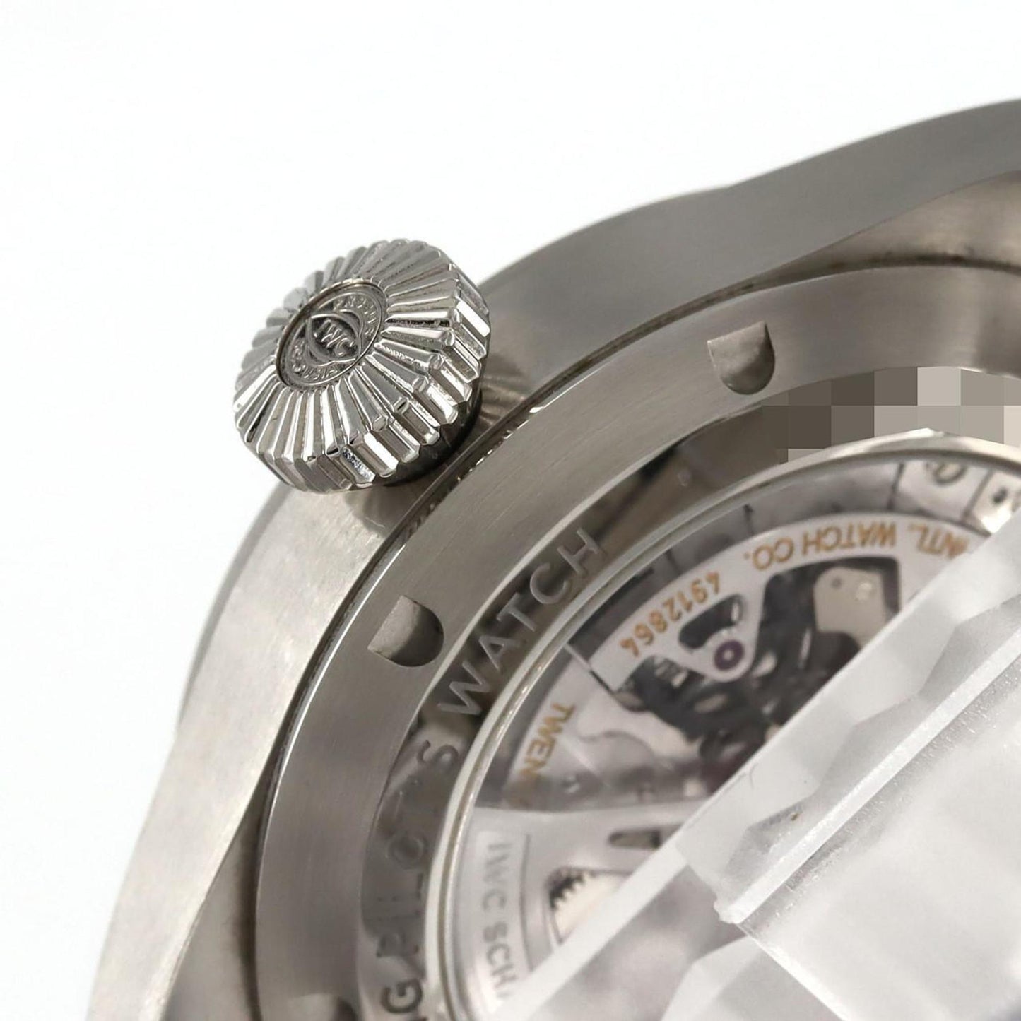 Iwc Schaffhausen Black Steel Watch